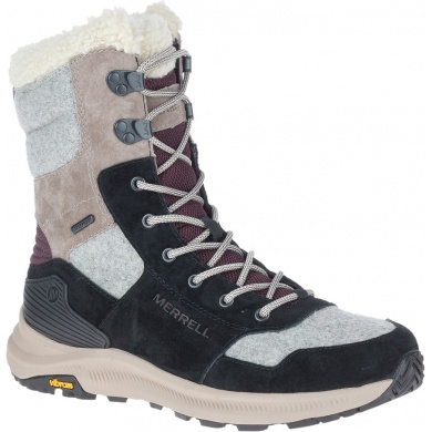 Merrell Buty zimowe Ontario Tall Polar (wodoodporne) szare/czarne Damskie